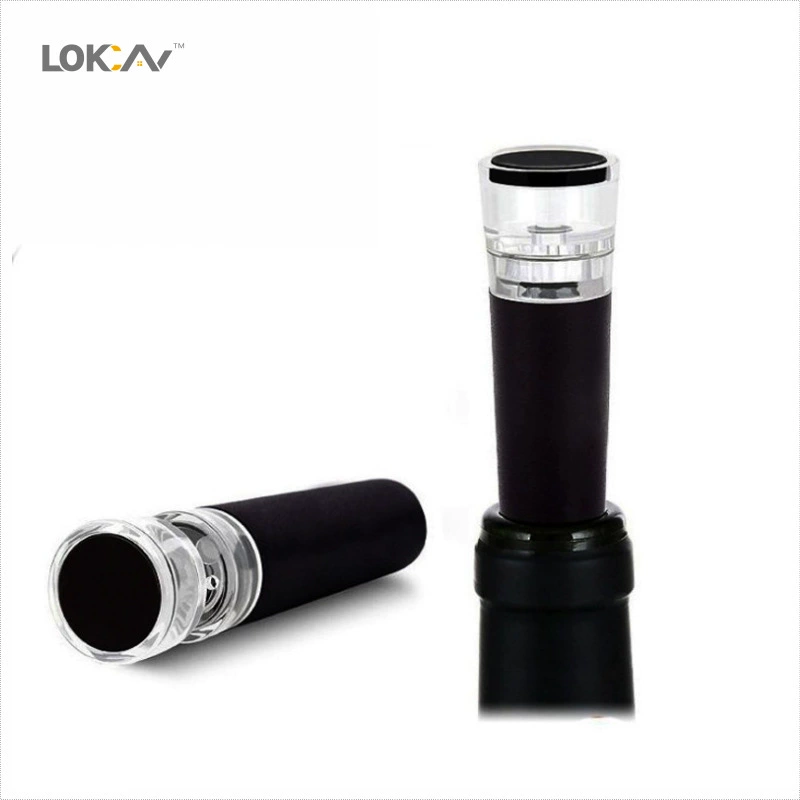 Vacuum bottle stopper sealed