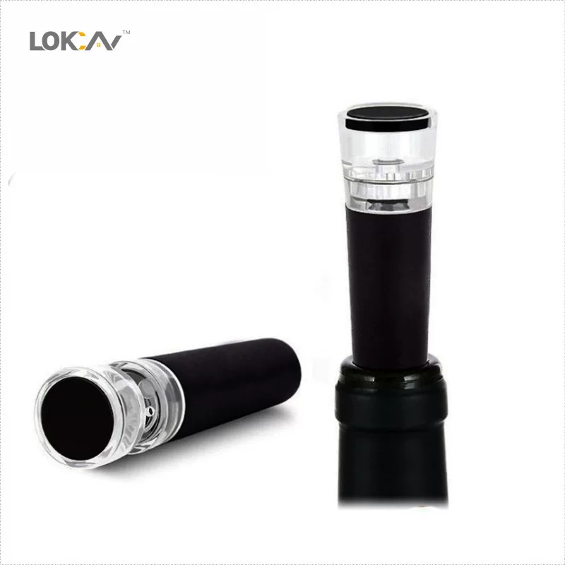 Vacuum bottle stopper sealed