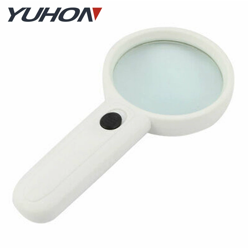 3X75 мм белый корпус из АБС-пластика портативные два светодиодных фонаря ночное освещение Теннисная ракетка в форме книги для чтения и газеты увеличительное стекло