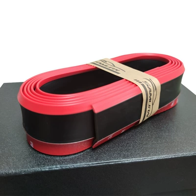 side skirt edge, Qapı və bamper qoruyucu zolaqlar - ordinary-black-and-red