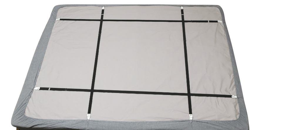 Ajustable nuevo tres-Cabeza de cuatro piezas edredón hoja de cama titular de nylon antideslizante clip de plástico colcha titular