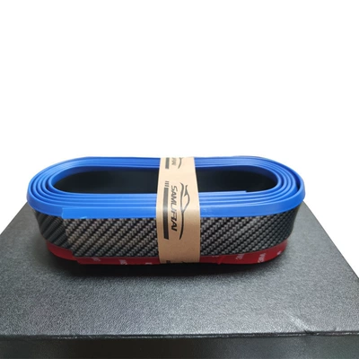 Qapı və bamper qoruyucu zolaqlar — anti-collision strip rubber surrounding decorative carbon - carbon-fiber-black-and-blue