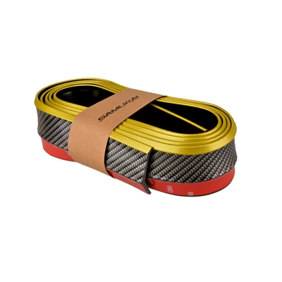 Qapı və bamper qoruyucu zolaqlar front shovel modified side skirt edge - carbon-fiber-black-gold