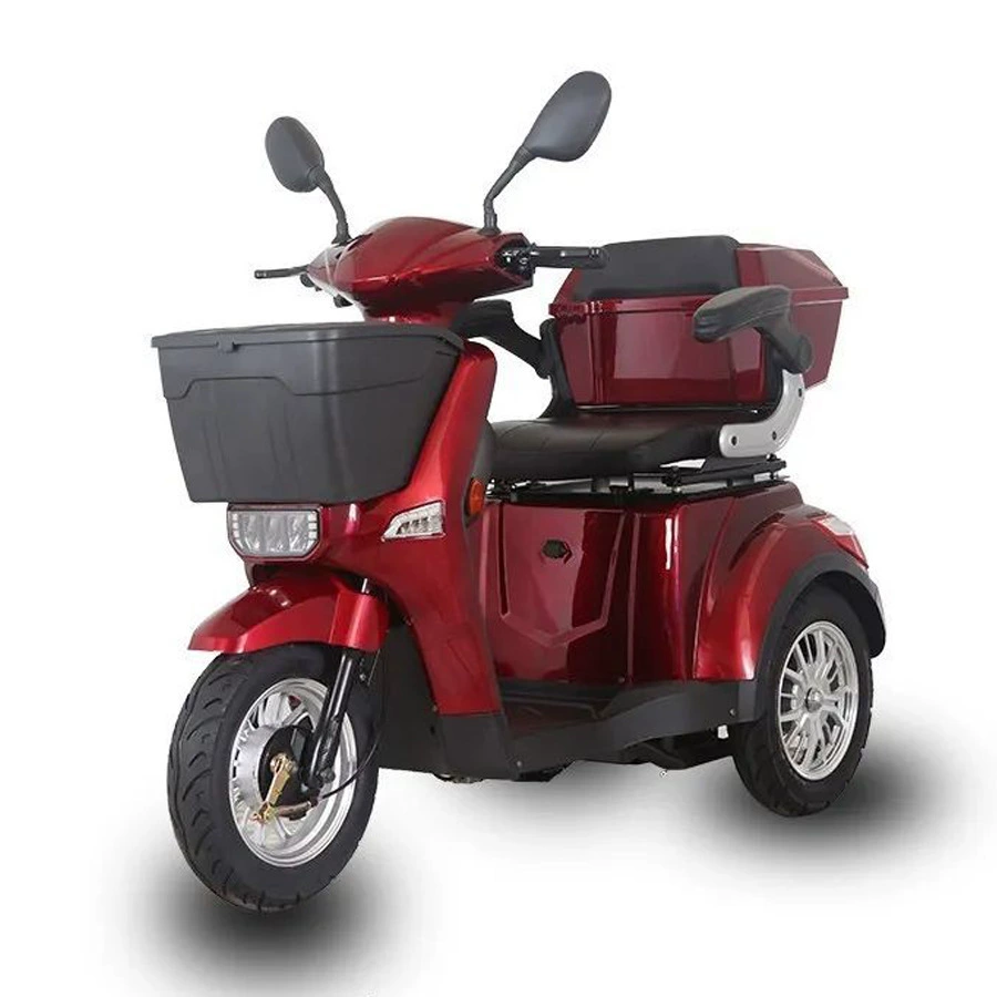 Мощный электрический трехколесный велосипед, четырехколесный бытовой скутер для пожилых людей с ограниченными возможностями, расширенная версия