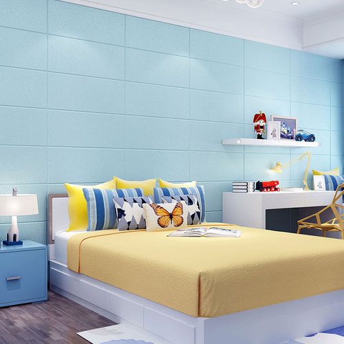 Wallpaper self-adhesive 3D three-dimensional wall stickers bedroom warm background wall wallpaper decorative foam brick waterproof and moisture-proof stickers