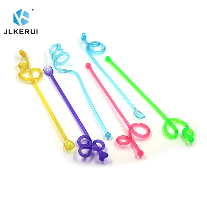 Palo DE ARTE acrílico creativo cóctel palo espiral revolviendo palo jugo leche té bebida palo decorativo palo de café