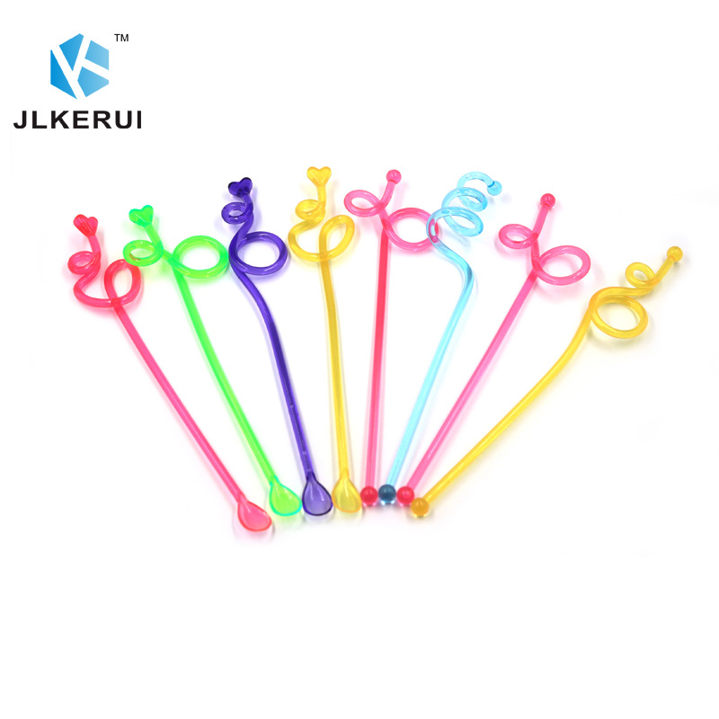 Palo DE ARTE acrílico creativo cóctel palo espiral revolviendo palo jugo leche té bebida palo decorativo palo de café