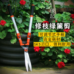 Green Fence Cutting Manufacturer's Large Scissors Telescopic Garden Shears Powerful Gardening Home Lawn Trimming Flower and Grass Cutting Branch Tool