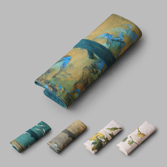 Erya ancient painting Taiwan bag travel bag cloth bag six gentlemen makeup tool bag storage cloth bag flat cloth bag 