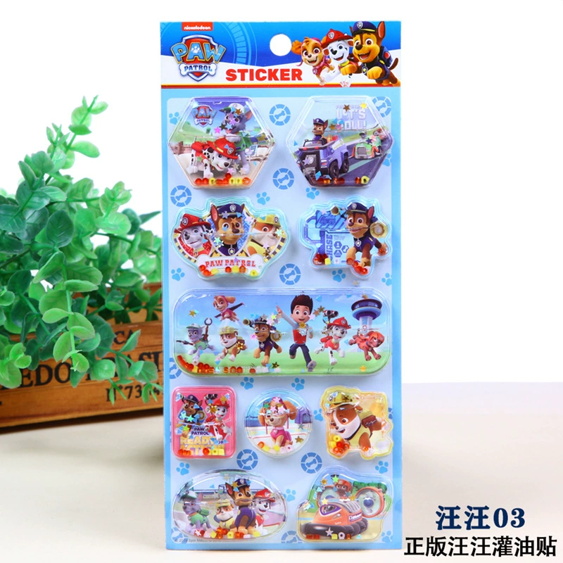 Genuine toy, logic cartoon three dimensional sticker, stickers