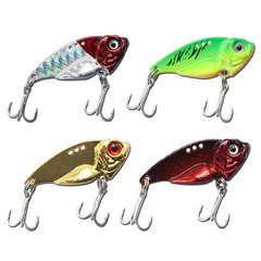 Wholesale Manufacturer of Zinc Alloy Small Iron Plates 8g/10g/15g/20g VIB Shaking Blood Slot Hooks with Multi-Layer Swimming