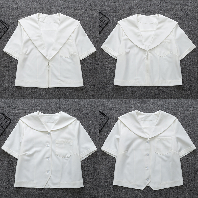 Japanese College JK Uniform Sailor Suit No Ben Kansai Break Kanto Break Sapporo Break Short Shirt Japanese College JK Uniform Sailor Suit No Ben Kansai Break Kanto Break Sapporo Break Short Shirt