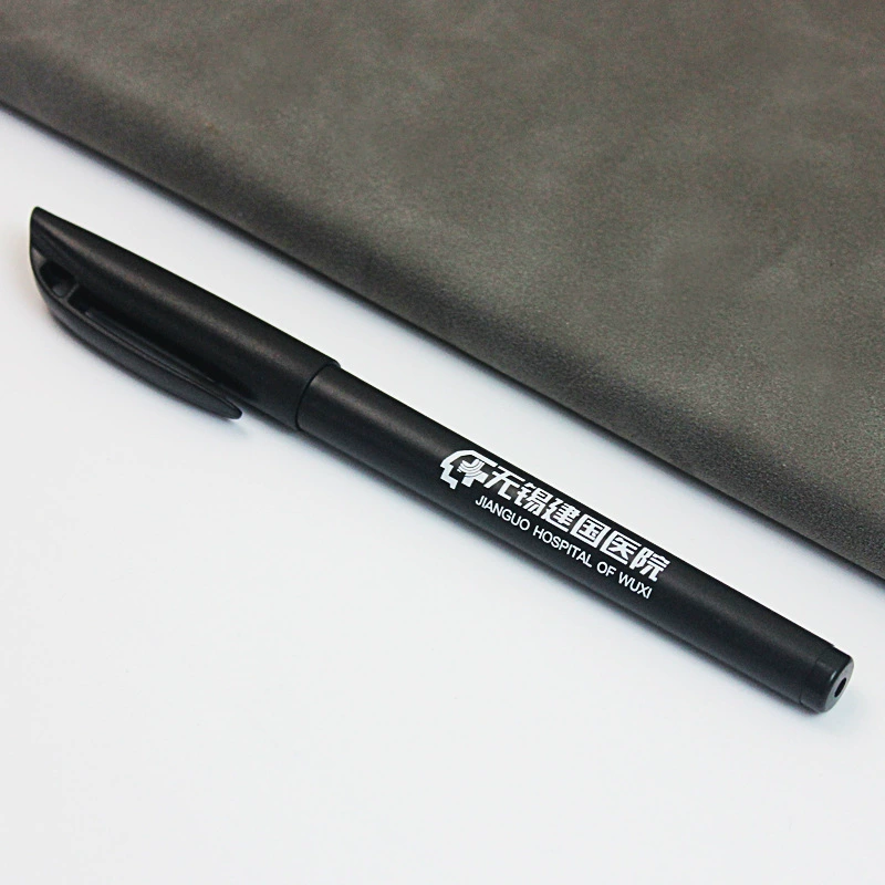Простой матовый нейтрал ручка пользовательская печать логотипа рекламная ручка пользовательская подпись ручка пластиковая черная ручка для канцелярских принадлежностей на складе