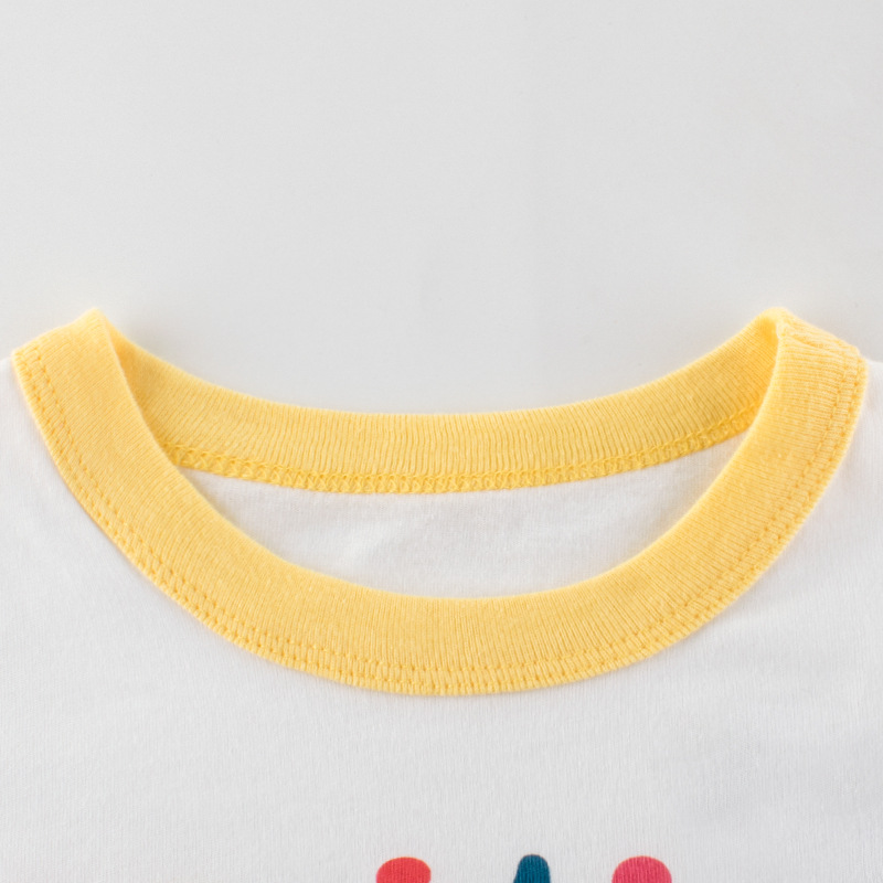 Ropa para niños verano nuevo 27 Camiseta de manga corta para niñas en Casa ropa de bebé de dibujos animados directa de fábrica un envío