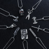 Metal necklace suitable for men and women hip-hop style stainless steel, pendant, accessory, Korean style