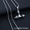 Metal necklace suitable for men and women hip-hop style stainless steel, pendant, accessory, Korean style