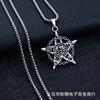 Metal necklace suitable for men and women hip-hop style stainless steel, pendant, accessory, Korean style