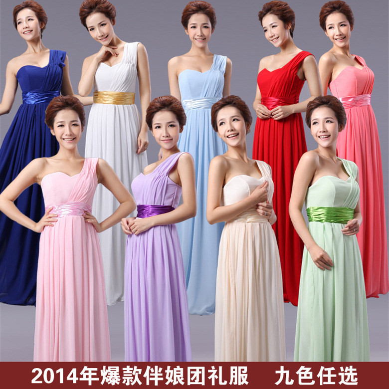 Bride's Fashion 2026 Summer New Wedding Dress Long Style Wedding Banquet One-Shoulder Evening Dress Wholesale for Women