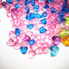Acrylic transparent beads multi -cut noodles love straight hole color peach heart bead DIY beaded accessories accessories wholesale