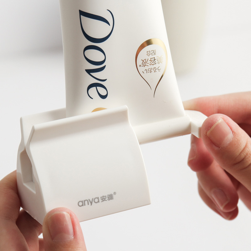 [Fuente fabricante] Anya creativo pasta de dientes exprimidor de plástico perezoso apretón de almacenamiento pasta de dientes apretón limpiador facial clip