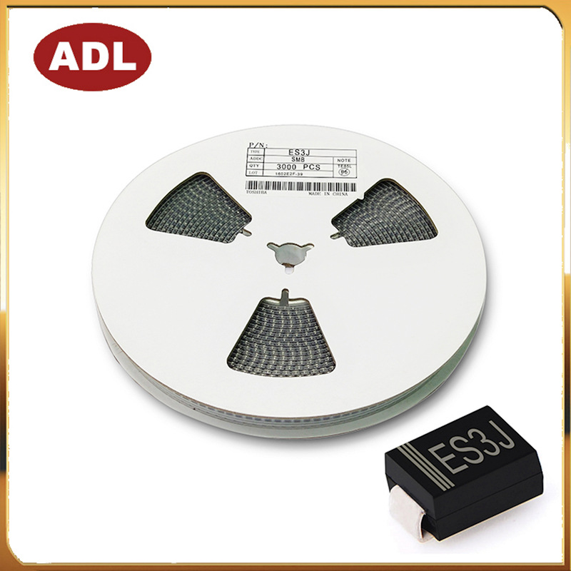 奥德利 贴片快恢复 二极管 ES3J 3A600V 丝印ES3J SMB封装 DO-214