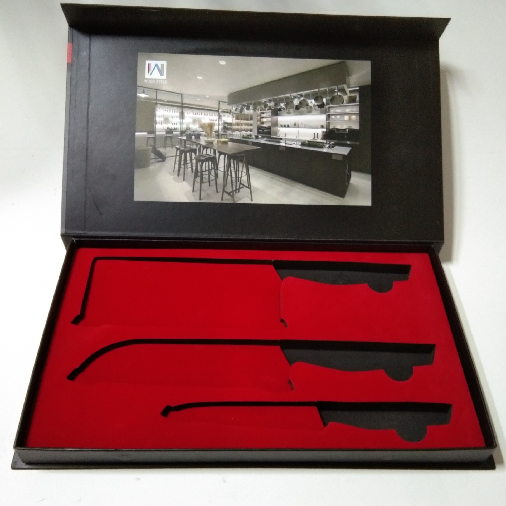 源头厂家生产精美时尚厨房用具刀盒礼盒包装 礼品盒 可来图印logo