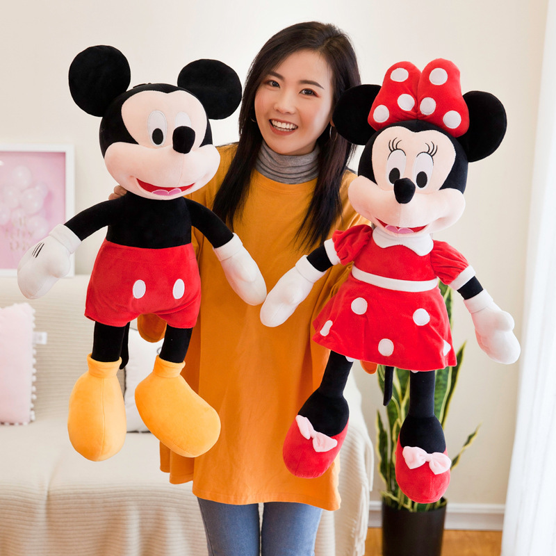 Factory wholesale large couple Mickey Minnie doll Mickey Mouse plush toy girlfriend children plush toy