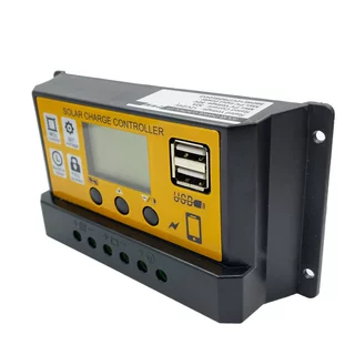 橙色12V24V30A简易型太阳能控制器光时控太阳能充放电控制器带USB