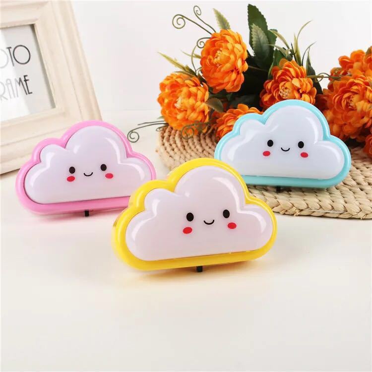 Smiling Cloud Led Night Light with Switch Baby Nursing Night Light Plug-In Bedroom Bedside Lamp Cross-Border Hot Selling