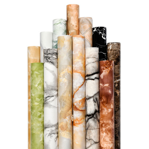 Marble sticker kitchen countertop cabinet furniture renovation sticker desktop waterproof wallpaper PVC self-adhesive anti-oil sticker