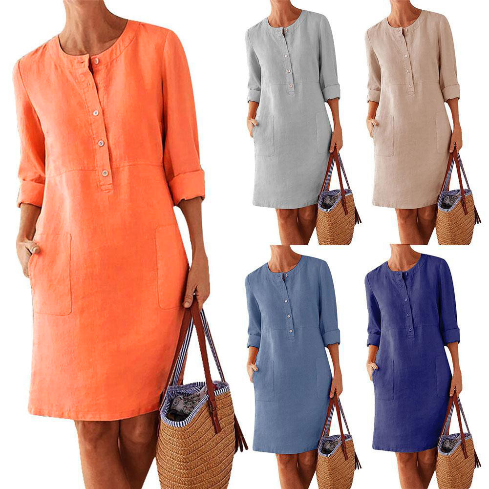 spring long-sleeve with a round collar