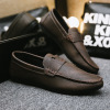 Trend loafers for leisure for leather shoes, summer breathable footwear, 2024 years, soft sole