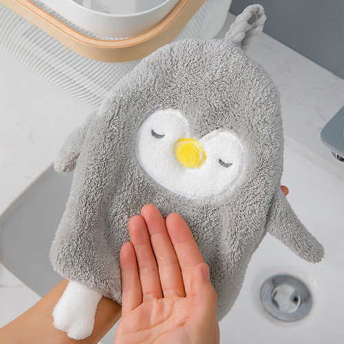 2733 Hanging hand towel, cute bathroom hand towel, absorbent towel, thickened household hand towel, handkerchief