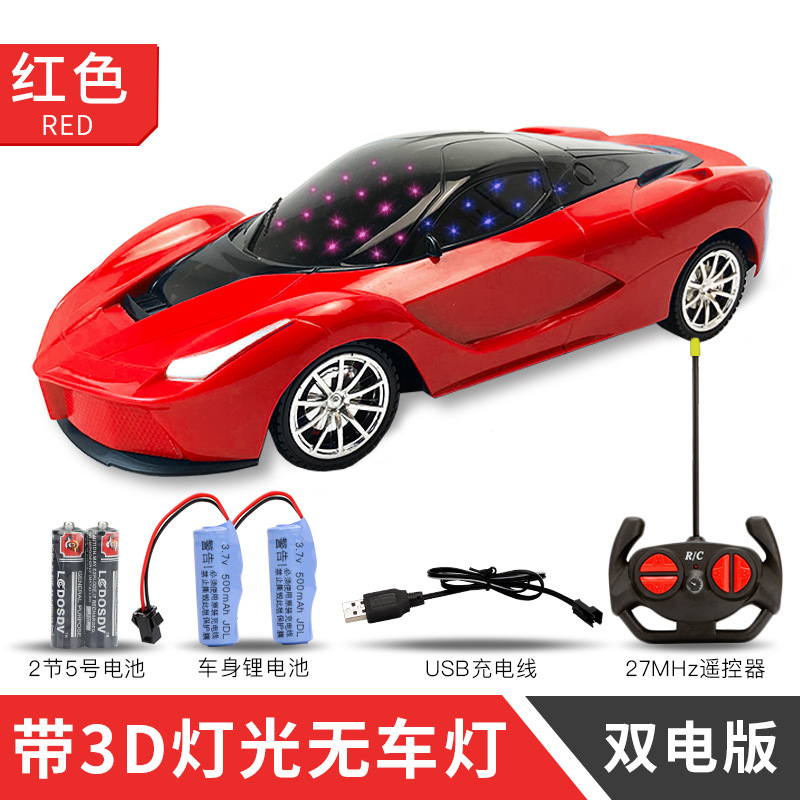 Coche de control remoto niño eléctrico juguete coche deportivo carga todoterreno jeep modelo de cuatro vías 1 18 simulación