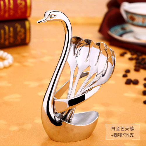 304 stainless steel fruit fork creative two-tooth fruit pick salad cake fork set coffee dessert spoon fork