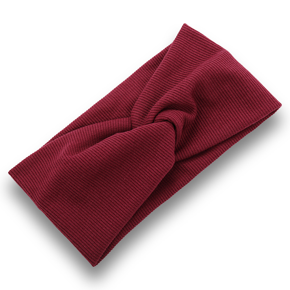 6229 simple de punto cruz banda de pelo yoga deportes hombres y mujeres moda sudor-absorbente pañuelo ins mismo estilo lavado de cara accesorios para el cabello