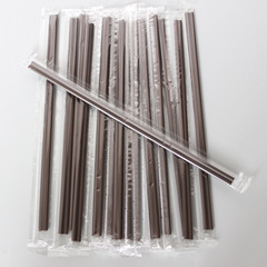 B-shaped two-hole coffee tube, individually packed plastic double-hole straw stirrer, 18cm long, 500 pieces per pack