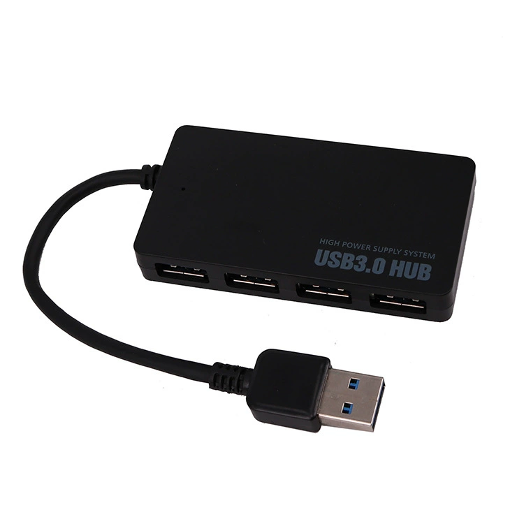 USB-разветвитель-концентратор 3.0, разветвитель от одного до четырехпортовый USB-концентратор с интерфейсом питания 3,5