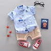 Summer clothing, cartoon cute set, children's summer shirt, 0-1-3 years, children's clothing