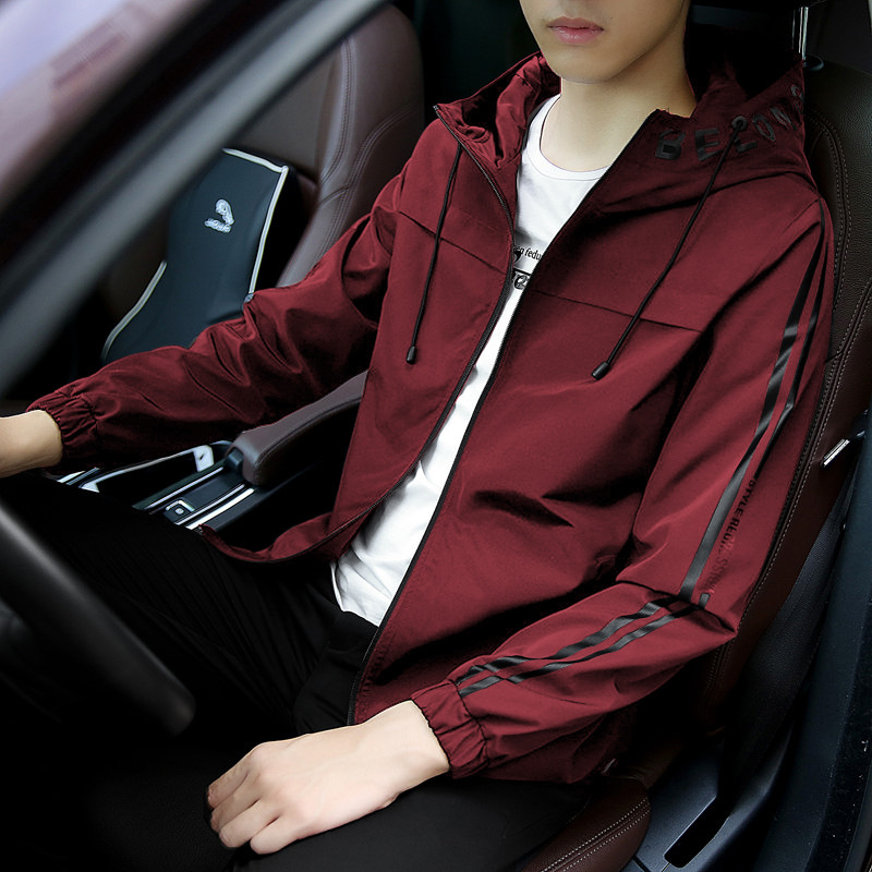 Abrigo de hombre primavera y otoño 2020 nuevo estilo coreano de moda cazadora casual primavera béisbol ropa superior cazadora con capucha