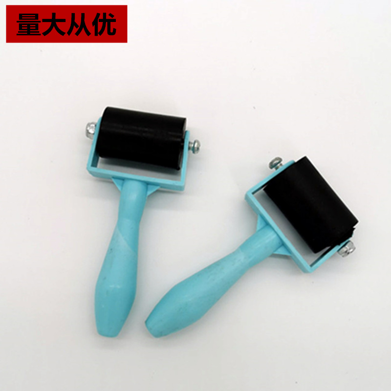 Herramienta de grabado rodillo de goma rodillo de 3,5 cm pequeño rodillo de goma primario tamaño pequeño rodillo de goma impresión de tinta