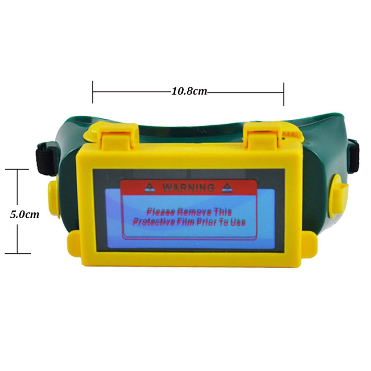 Manufactor supply solar energy automatic face shield TIG Lightweight Flip glasses Green