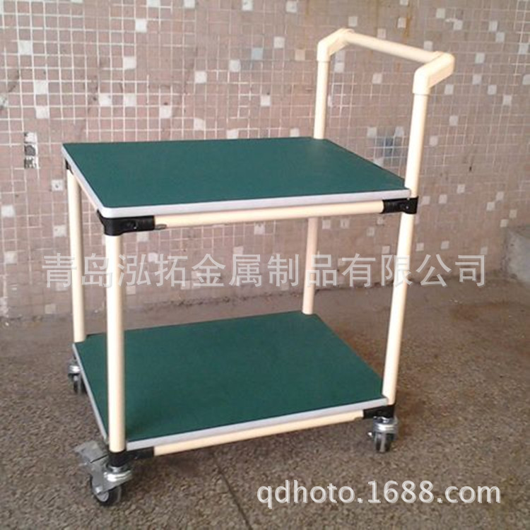 供应线棒手推车   周转车   精益管工作台   青岛精益管周转车