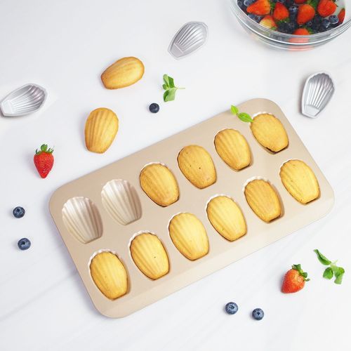 Madeleine shell cake mold non-stick baking pan 12 shell cake molds bread baking utensils