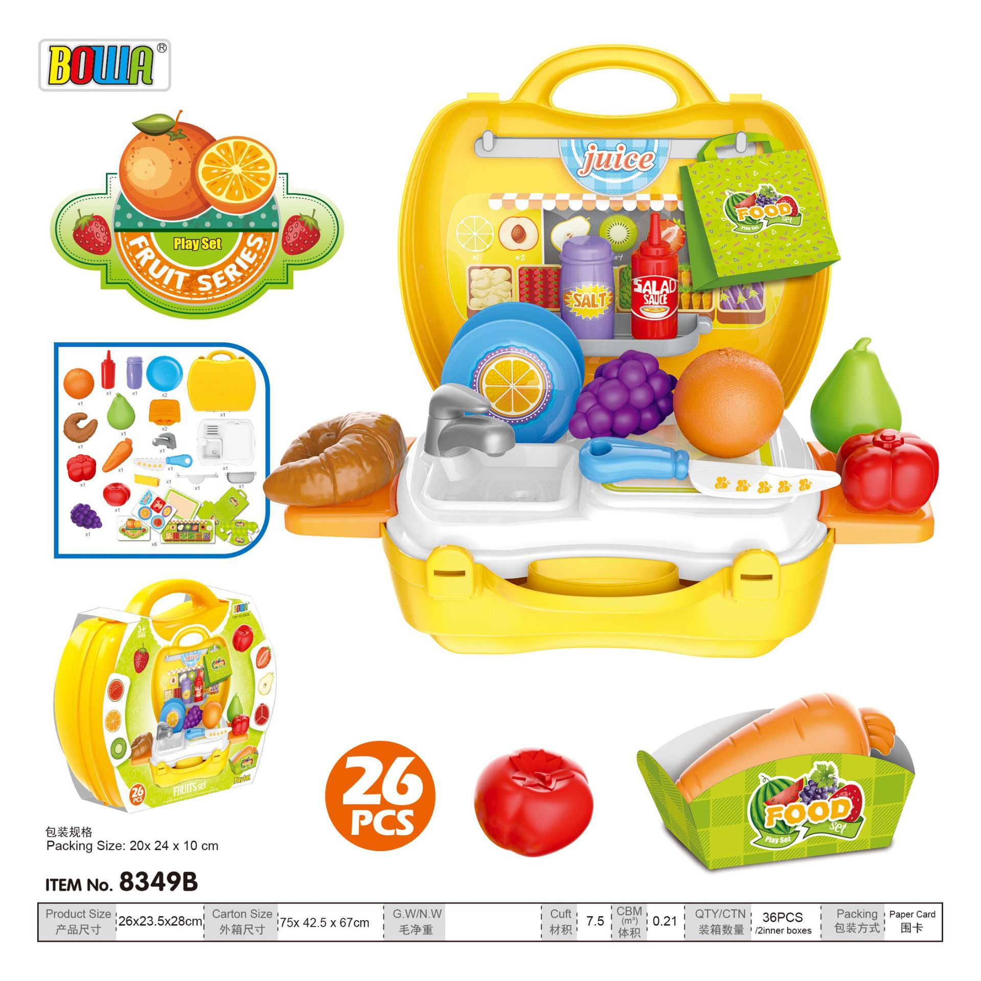 Los niños de simulación cocina vajilla frutas y verduras pan corte música comida jugar casa juguete maleta