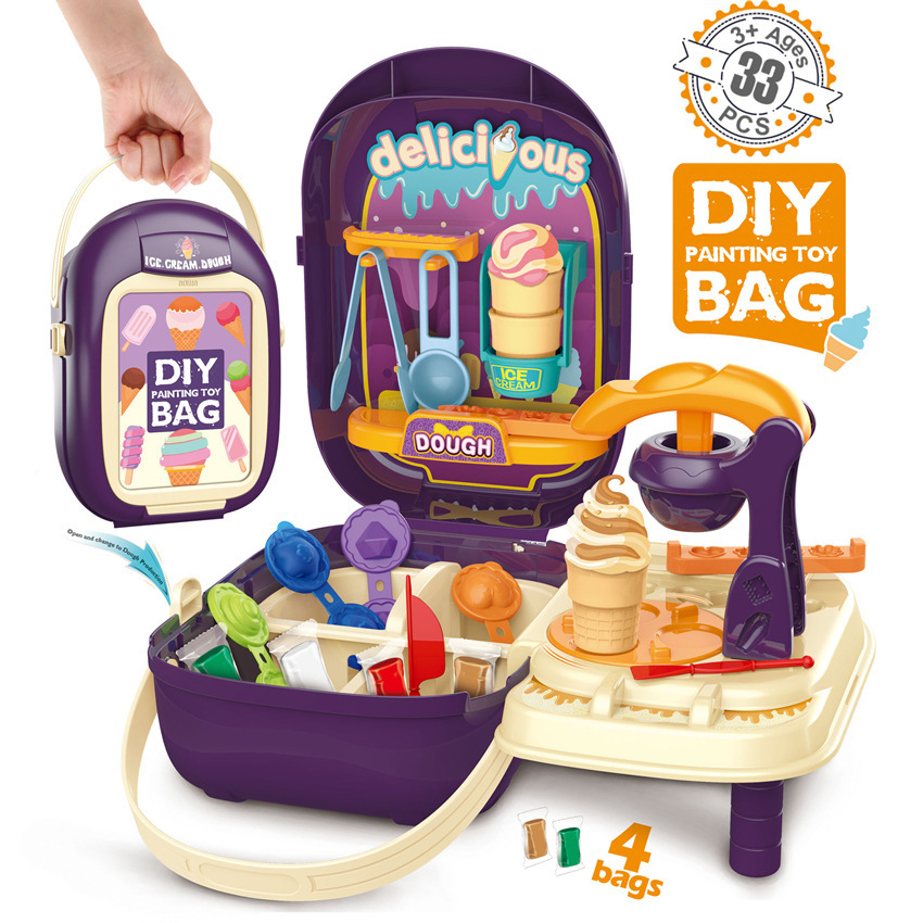 Transfronteriza simulación infantil barbacoa cocina vajilla maquillaje herramientas supermercado jugar casa pintura caja portátil médico juguete