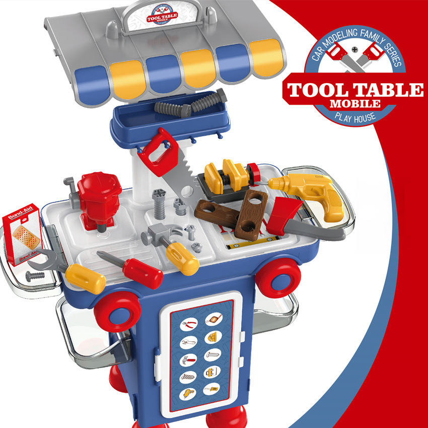 Transfronterizo de simulación infantil cocina vajilla maquillaje herramientas traje supermercado doctor Play House estacionamiento autobús Juguetes