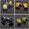 Men's cufflinks metal solid color cloth buckle buckle buckle round cufflink French cufflink customer can make it