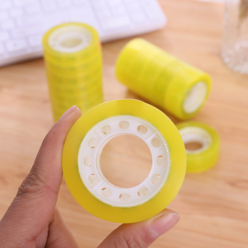 Office stationery transparent tape 12mm packaging sealing small tape 30 meters transparent tape wholesale