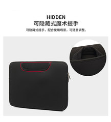 Hidden Handle Notebook Bag with Foam for 13-inch, 14-inch, and 15-inch Apple Laptops, Inner Bag